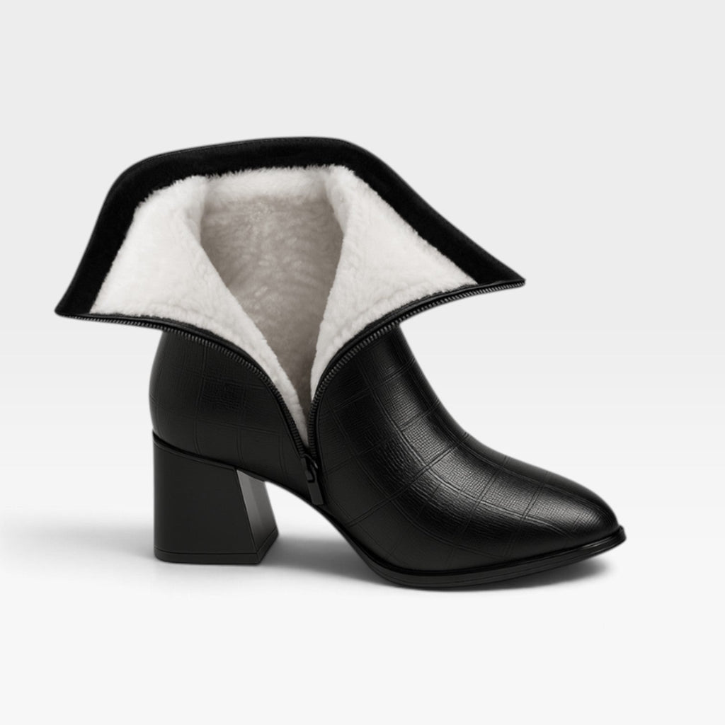 Women's Leather Pointed Toe Ankle Boots