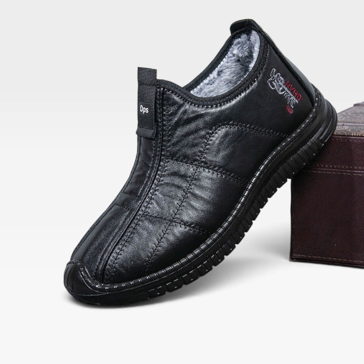 Men's Leather Waterproof Winter Boots