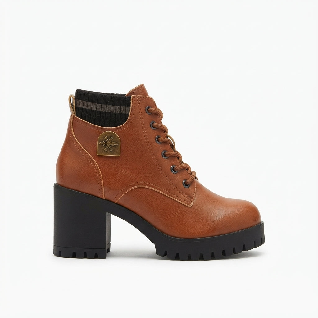 Women's Platform Heeled Ankle Boots