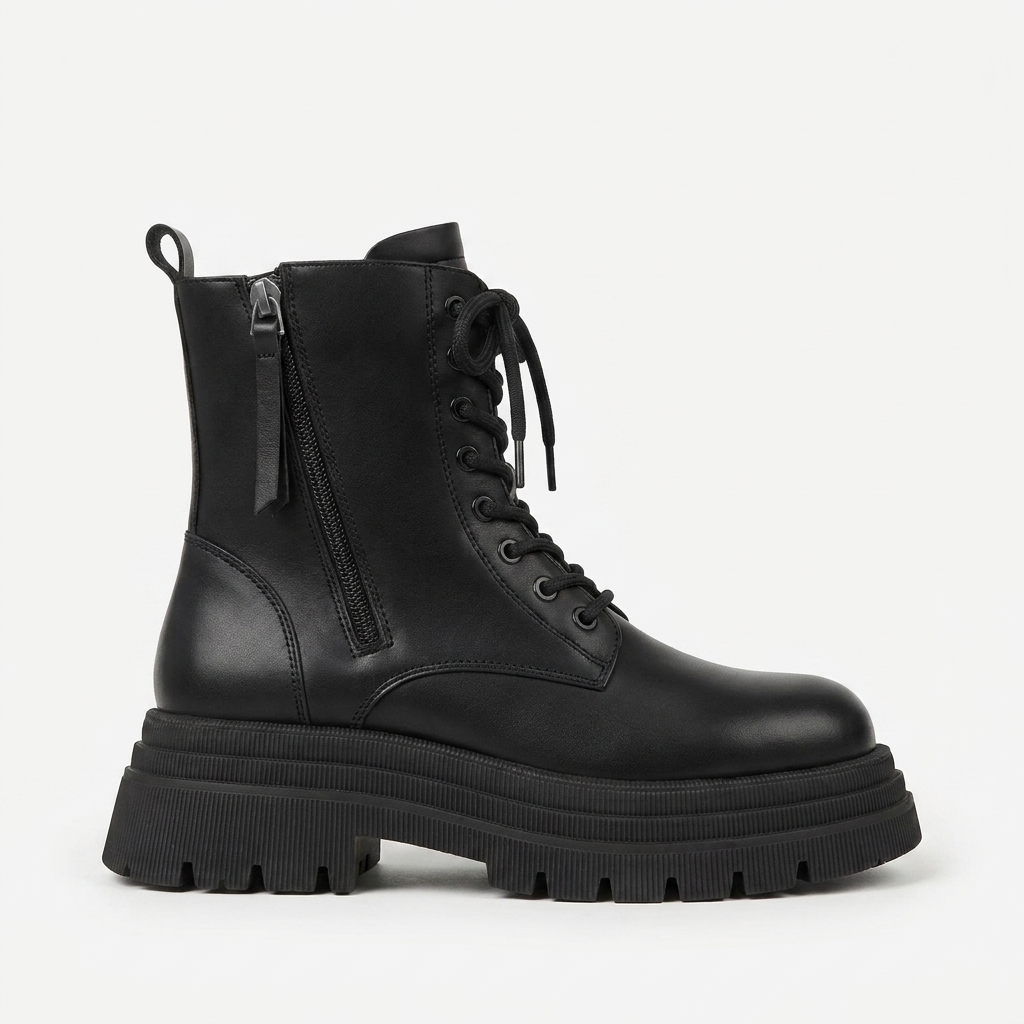 Women's Combat Platform Ankle Boots