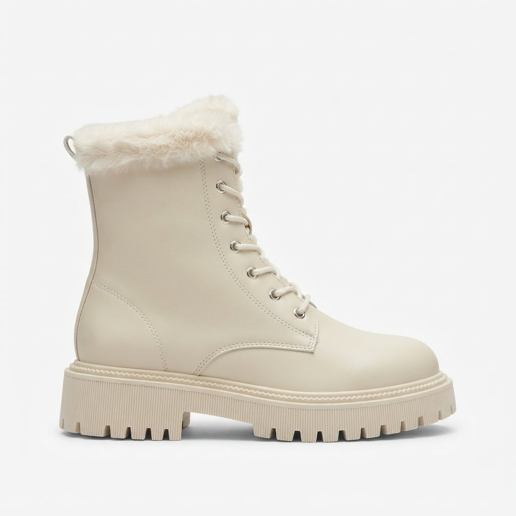 Women's Laced Lined Combat Boots