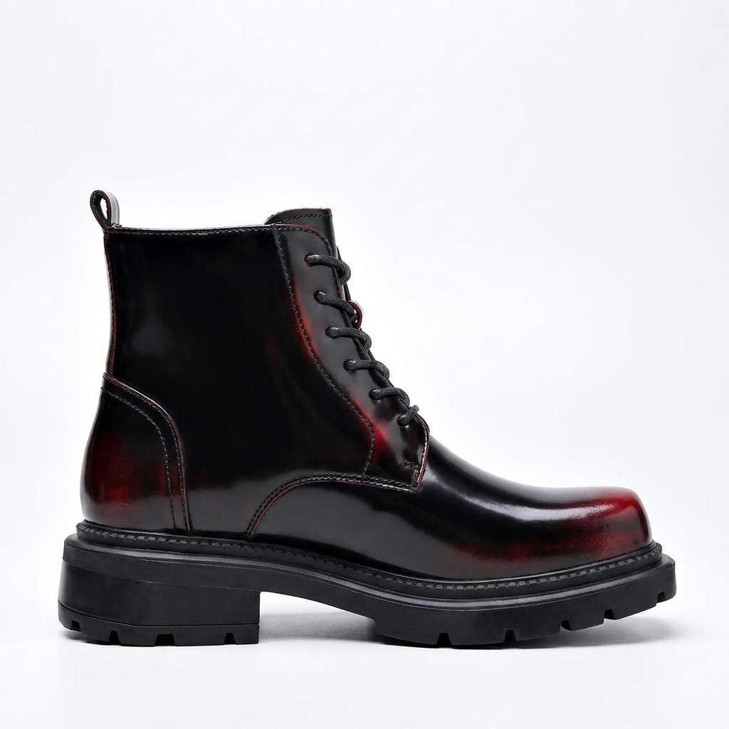Men's Combat Leather Ankle Boots