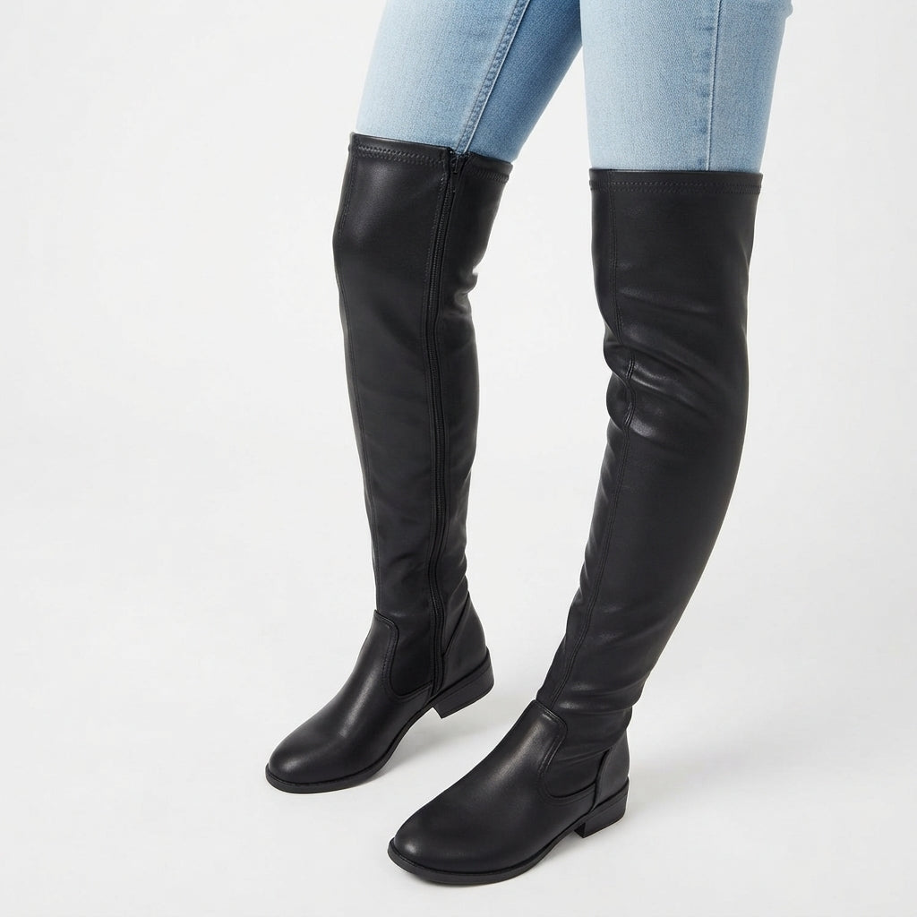 Women's Slim Over The Knee High Heeled Boots