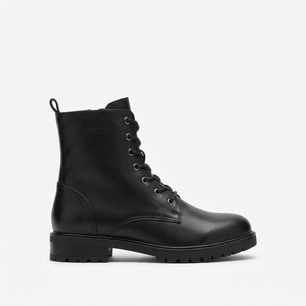 Women's Lace-Up Combat Ankle Boots