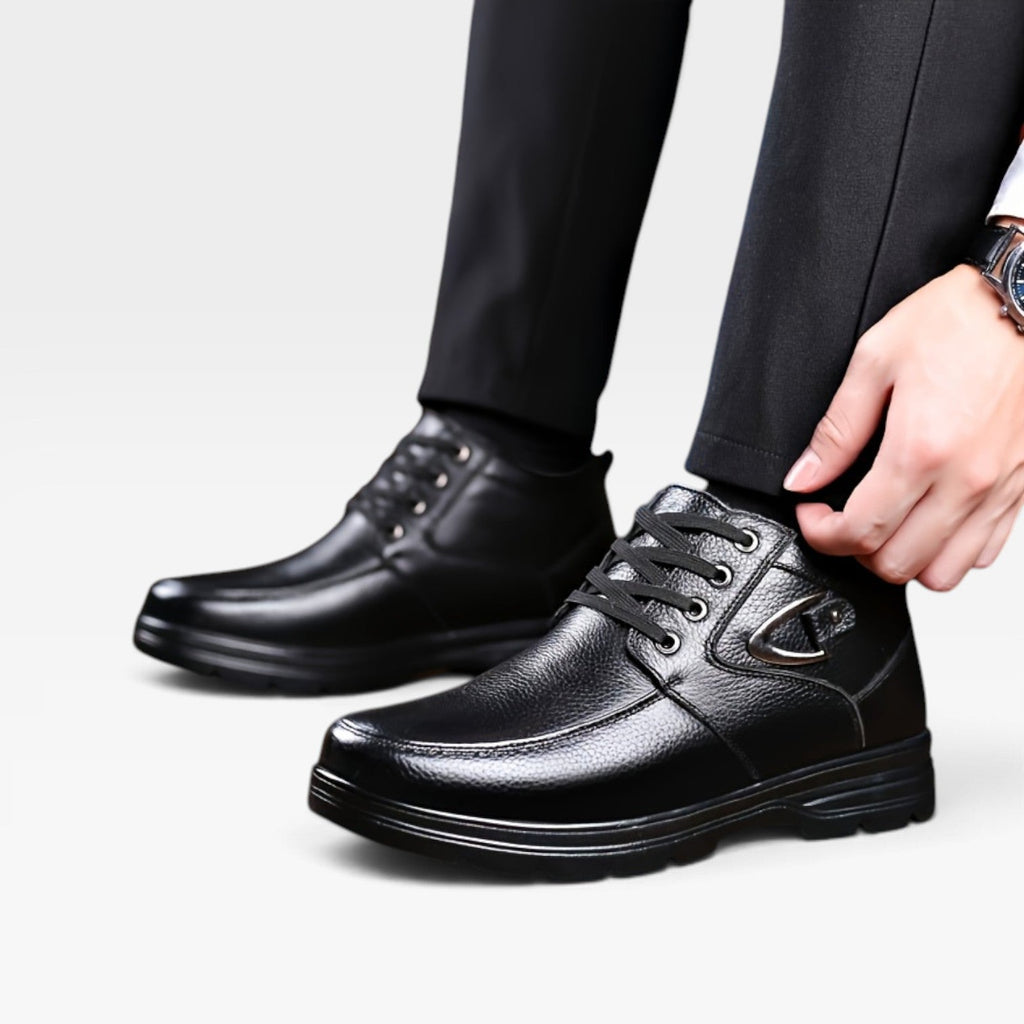 Men's Leather Lace-Up Boots