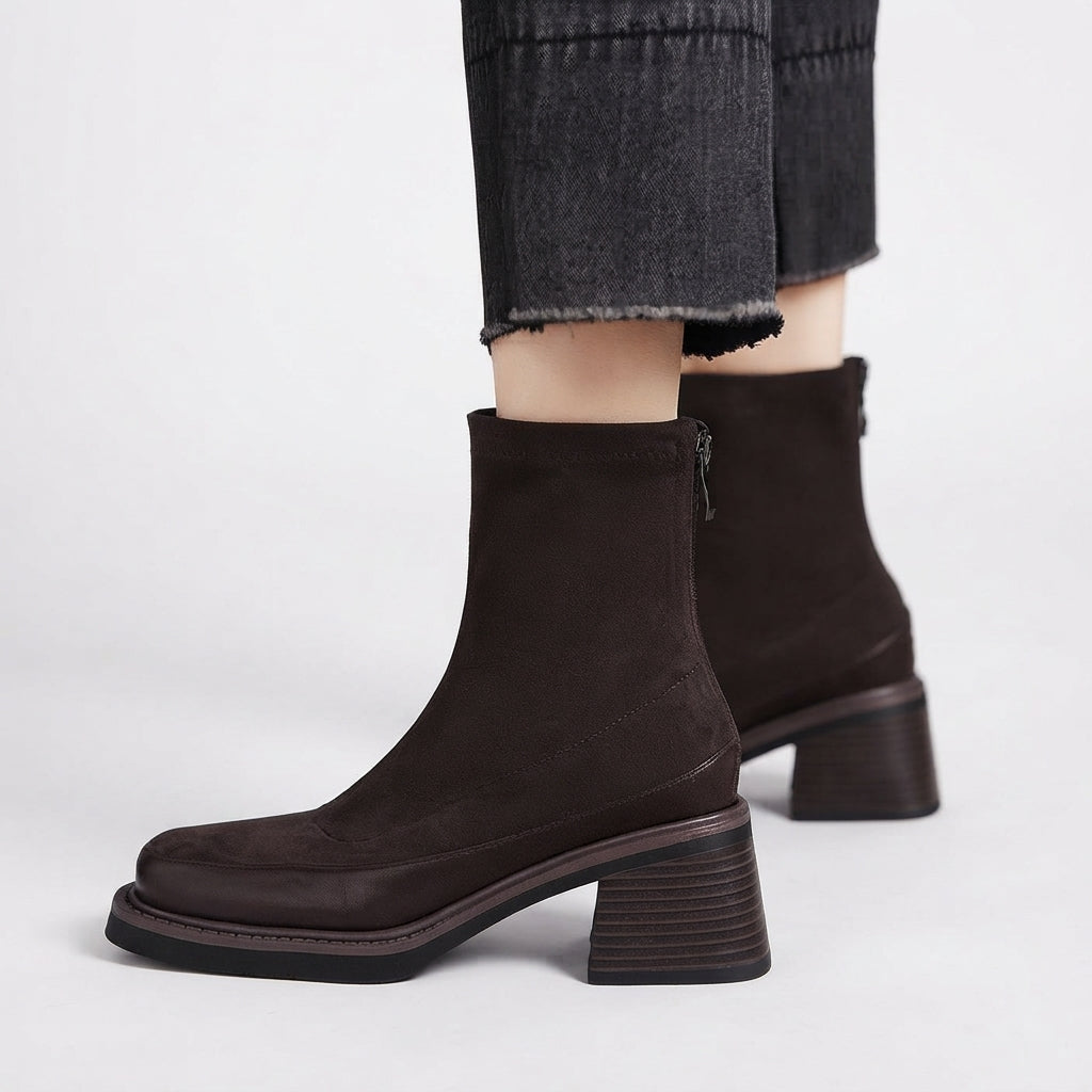 Women's Comfortable Heeled Ankle Boots