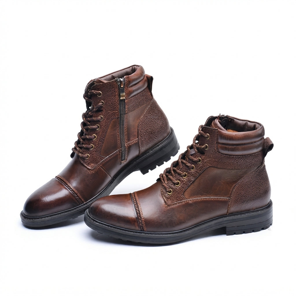 Men's Casual Outdoor Leather Combat Boots