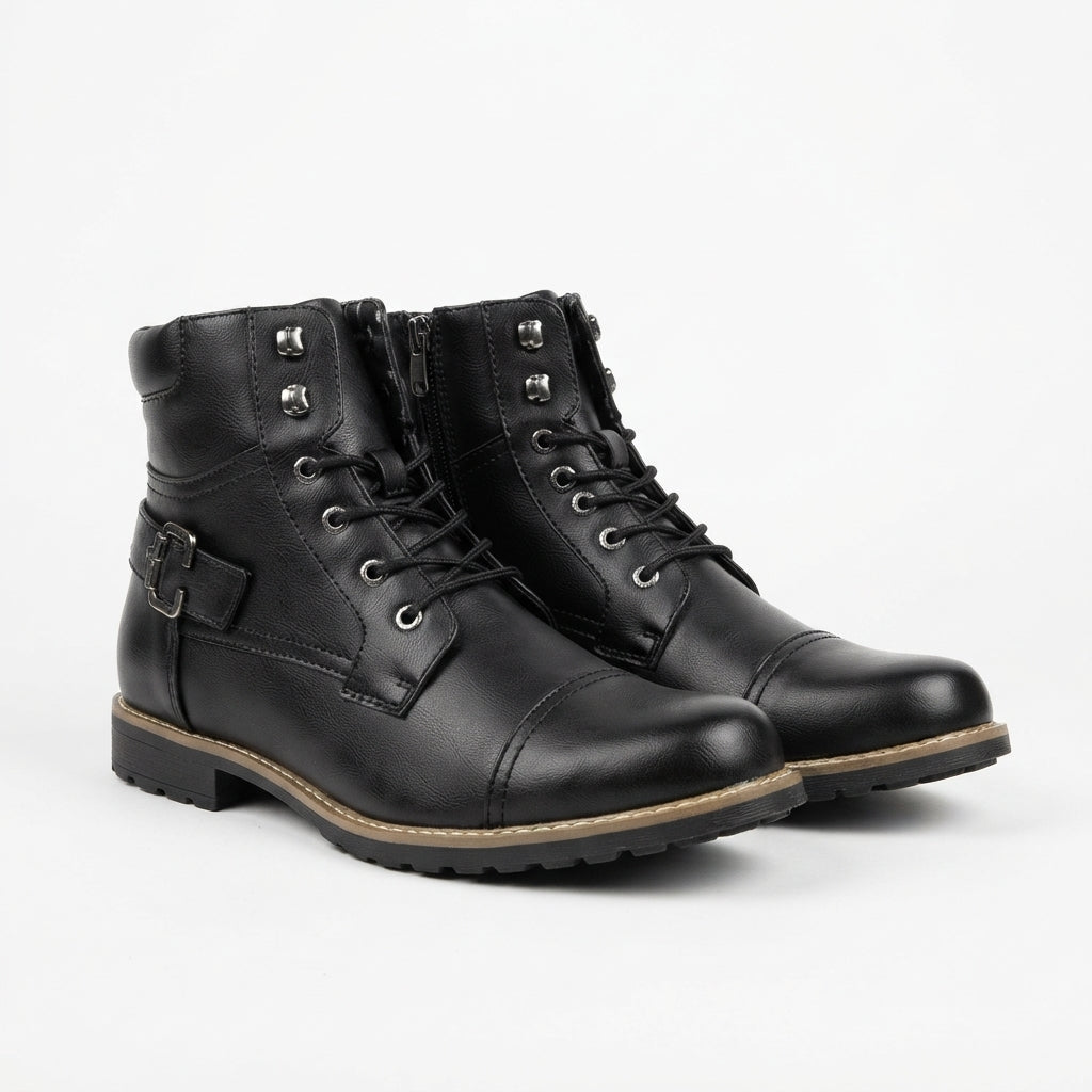 Men's Comfortable Biker Ankle Boots