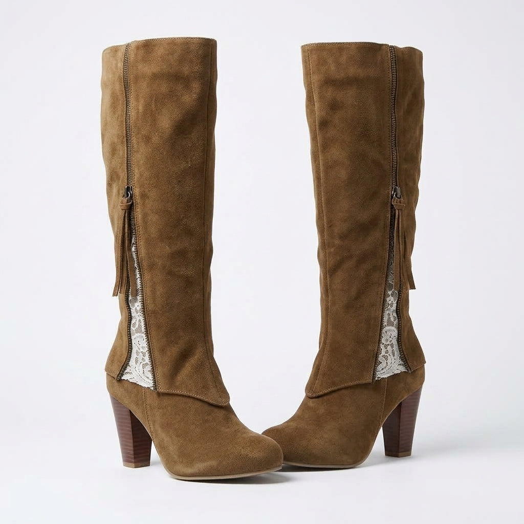 Women's Heeled Knee High Boots