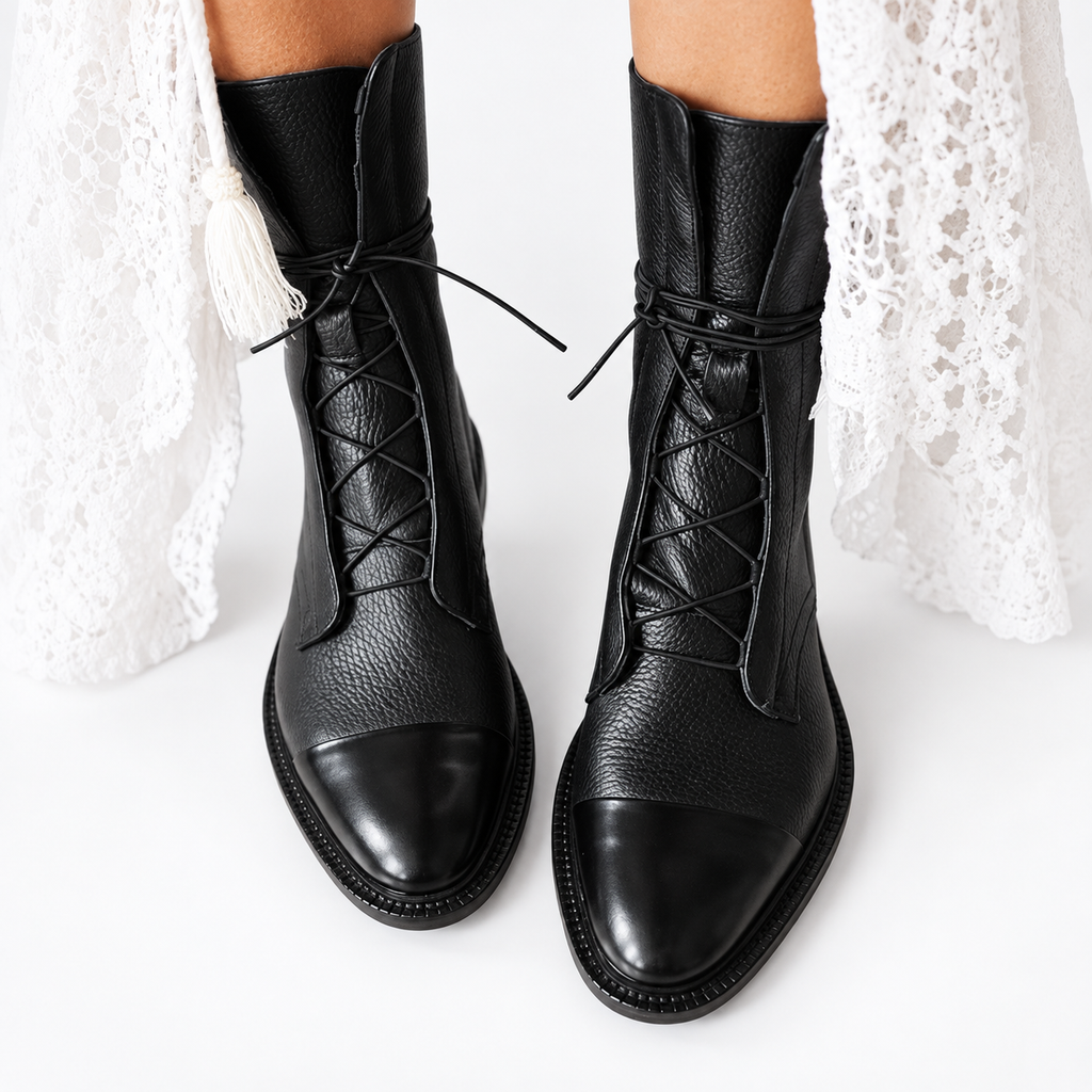 Women's Fashionable Combat Ankle Boots