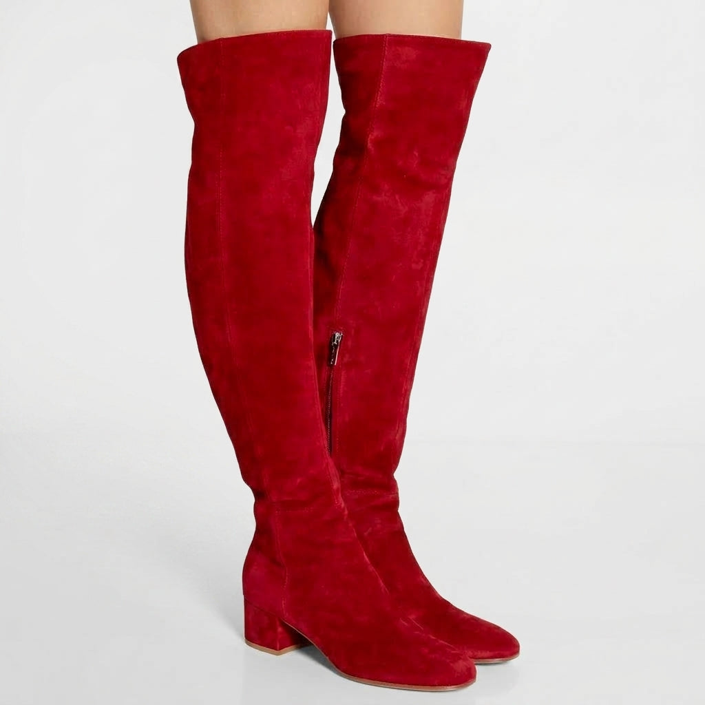 Women's Over The Knee High Suede Boots