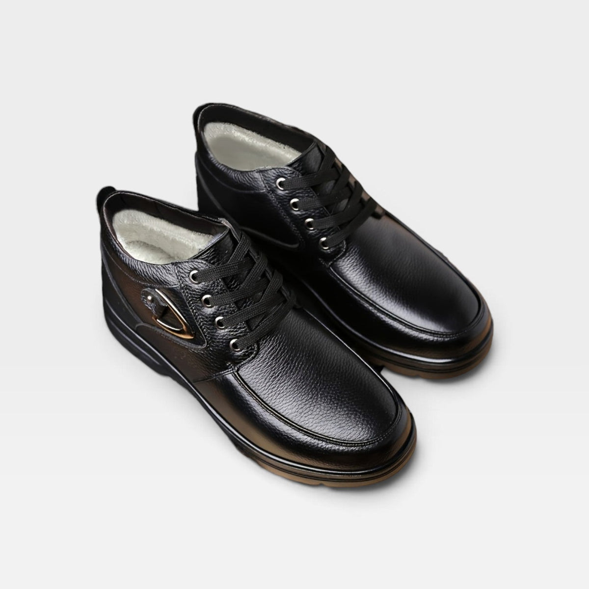 Men's Leather Lace-Up Boots