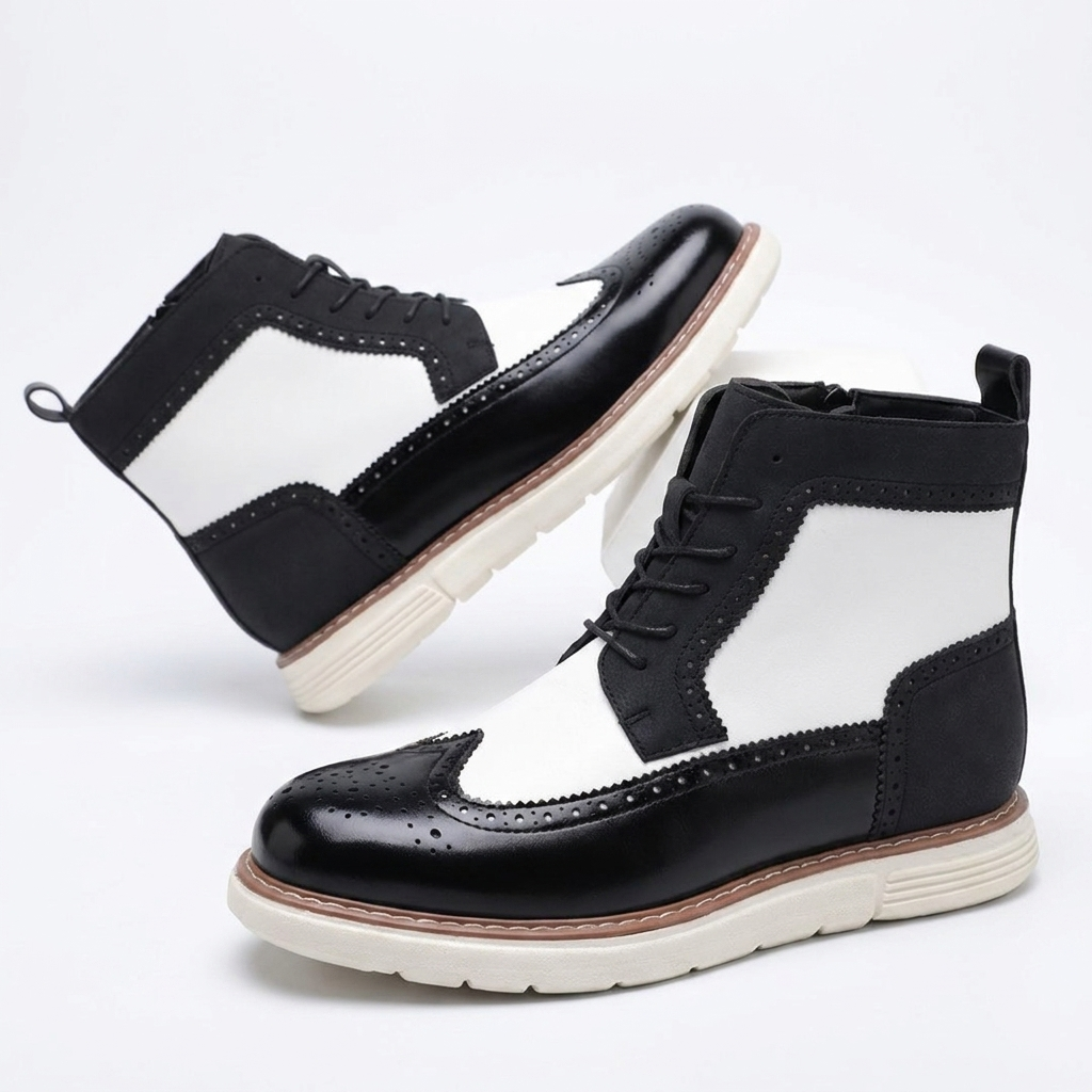 Men's Casual Brogue Ankle Boots