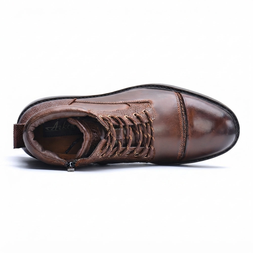 Men's Casual Outdoor Leather Combat Boots