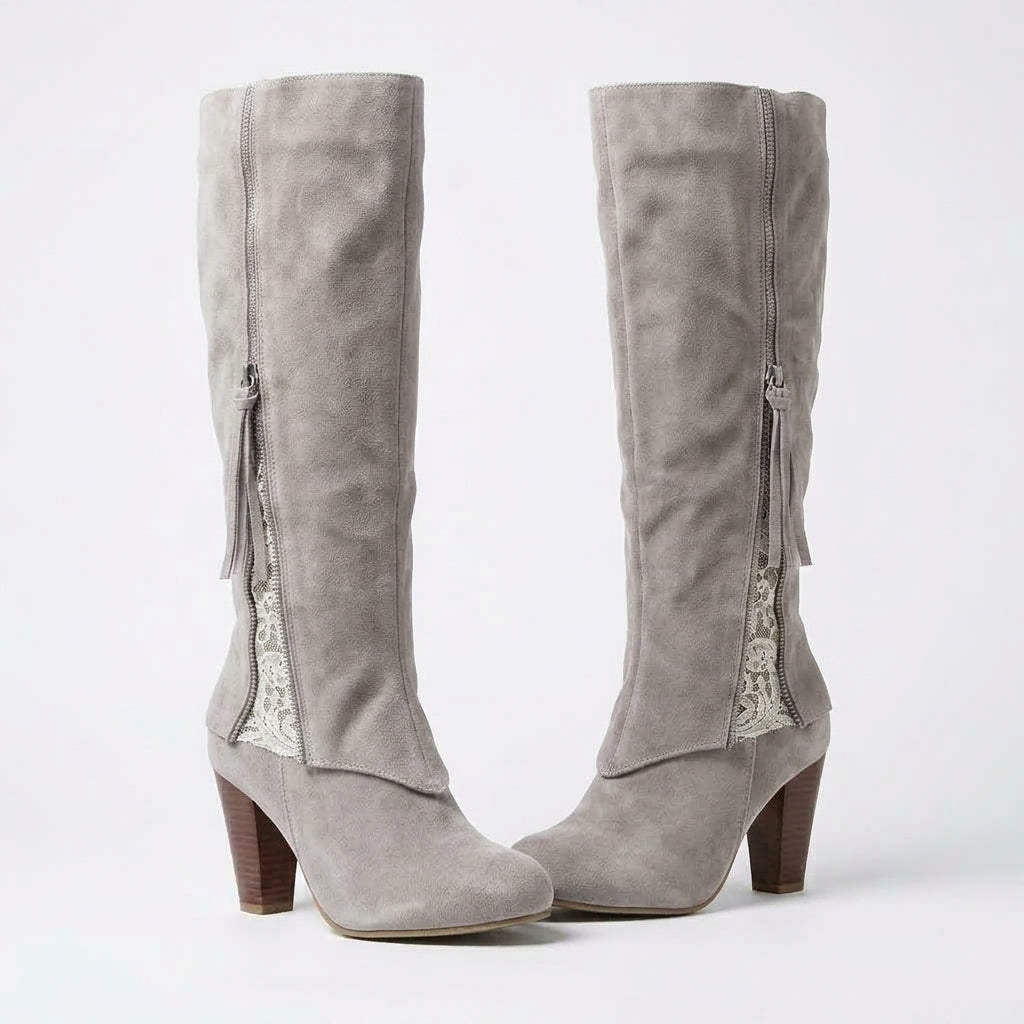 Women's Heeled Knee High Boots