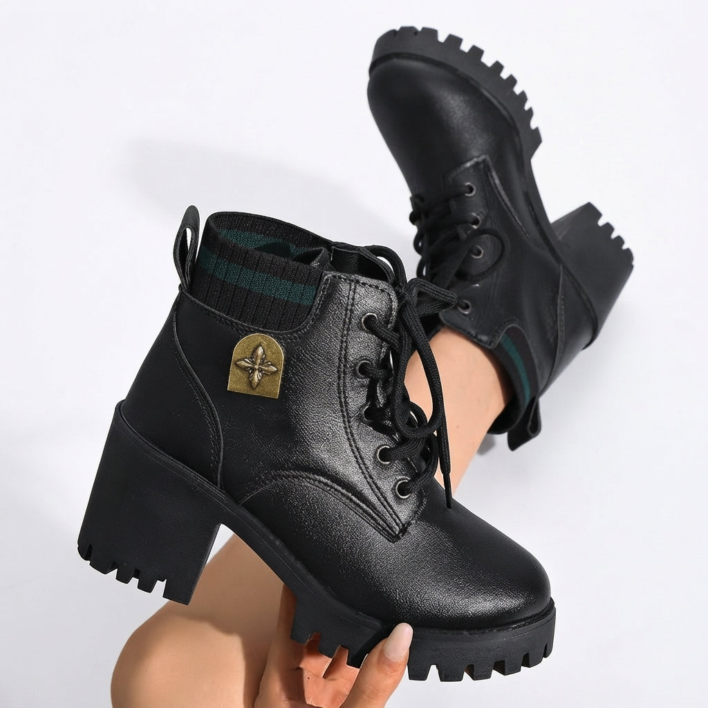 Women's Platform Heeled Ankle Boots