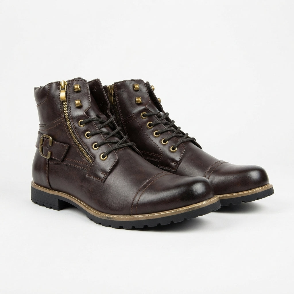 Men's Comfortable Biker Ankle Boots
