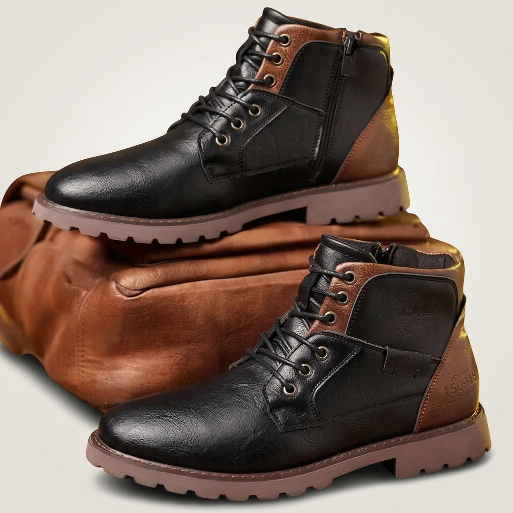 Men's Leather Combat Boots