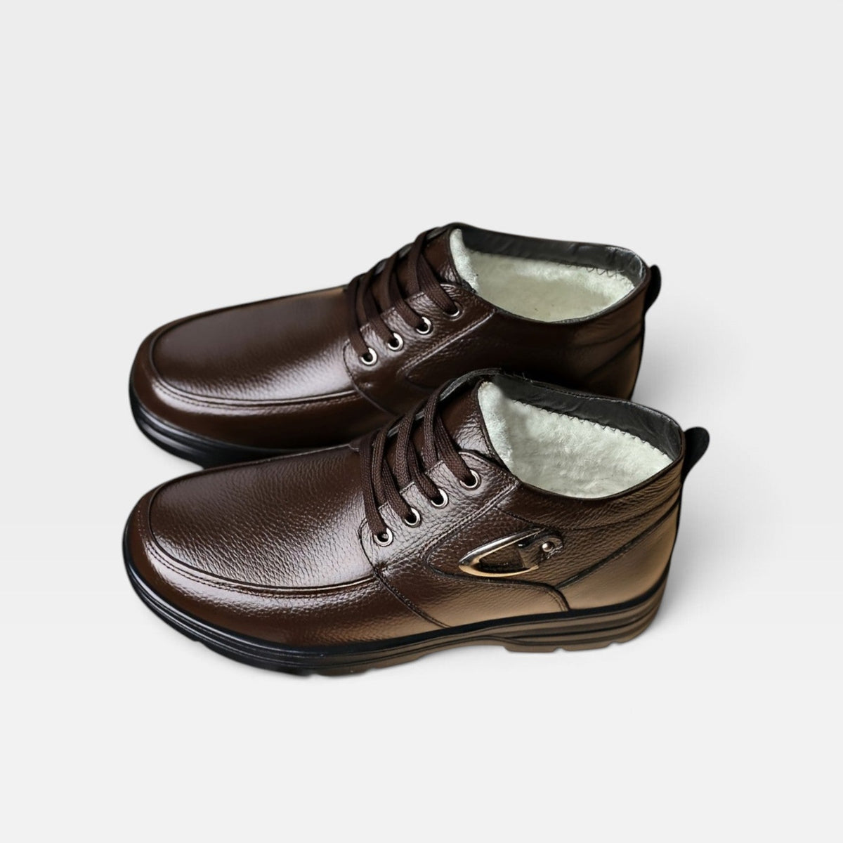 Men's Leather Lace-Up Boots