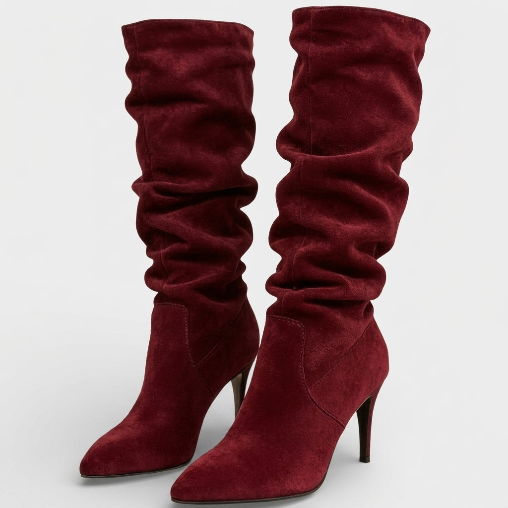Women's Suede Knee High Boots