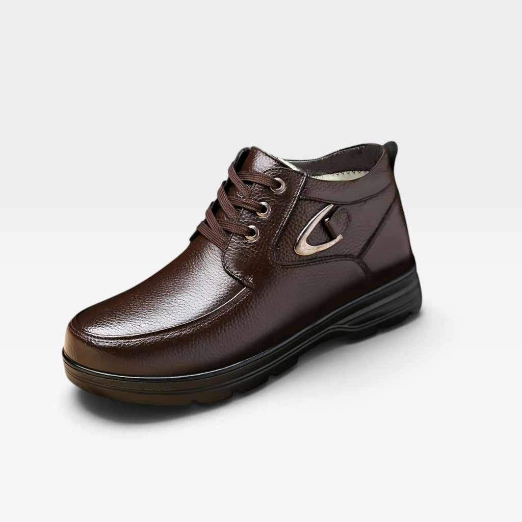 Men's Leather Lace-Up Boots