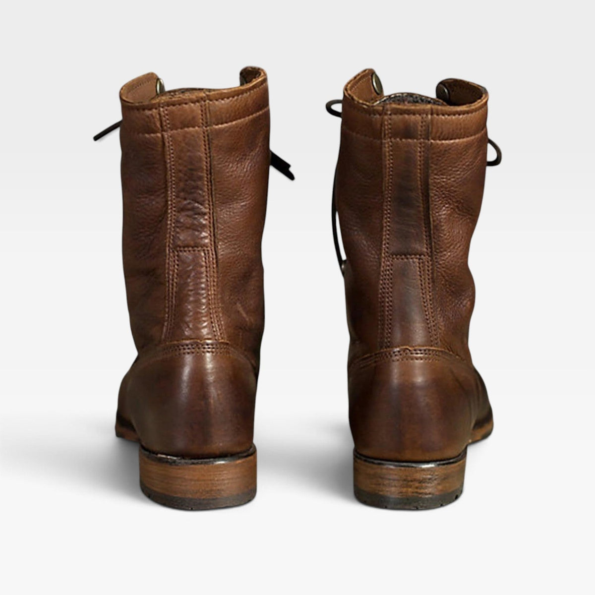 Women's Leather Lace-Up Combat Boots