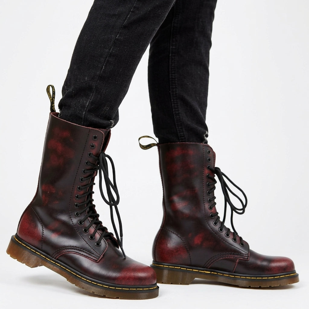 Men's Versatile Leather Combat Boots