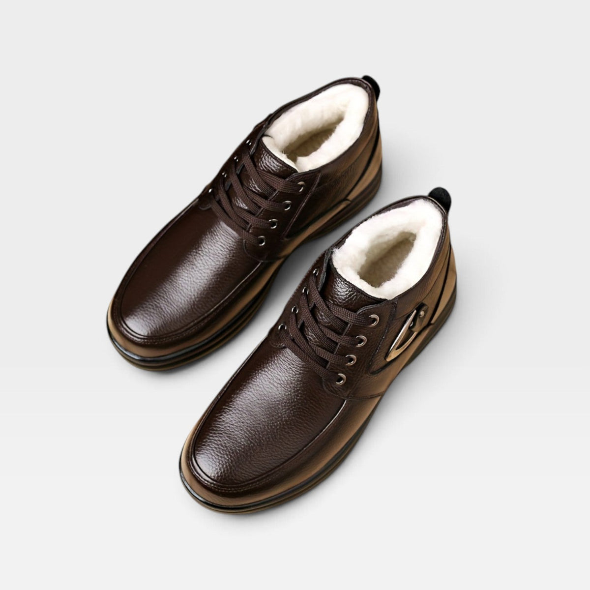 Men's Leather Lace-Up Boots