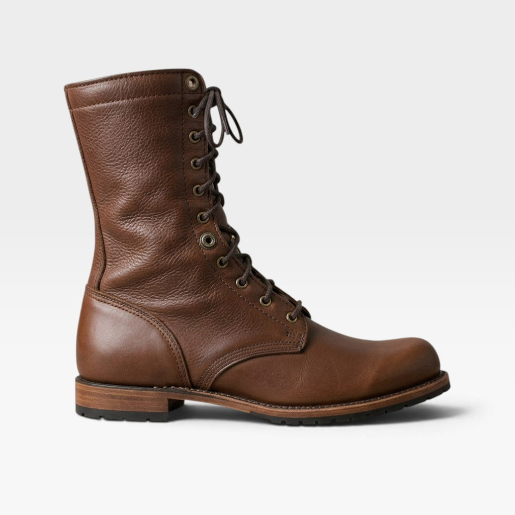 Women's Leather Lace-Up Combat Boots