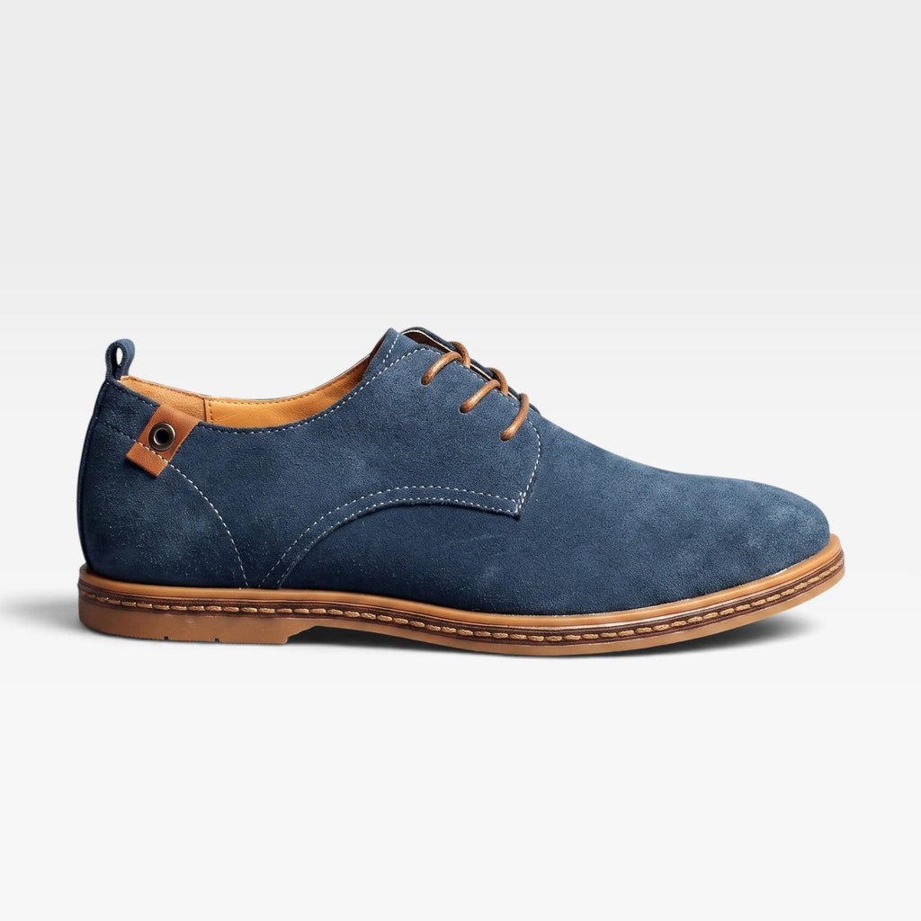 Men's Suede Lace-Up Derby Shoes