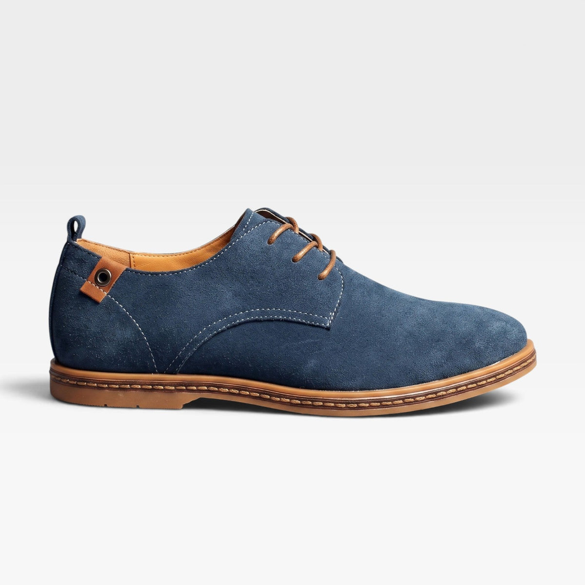 Men's Suede Lace-Up Derby Shoes