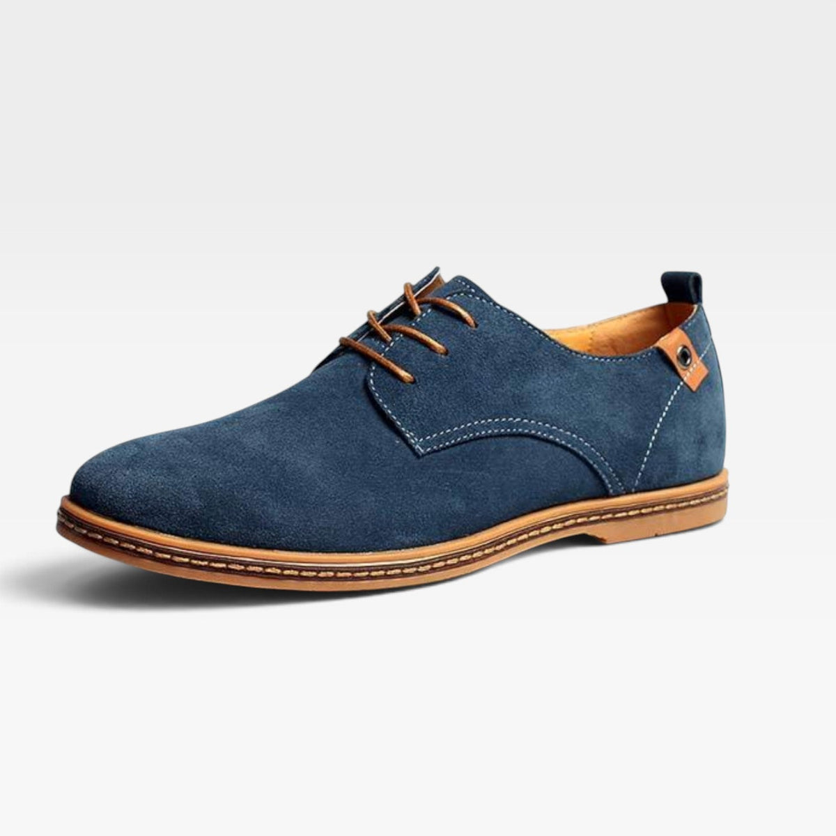 Men's Suede Lace-Up Derby Shoes