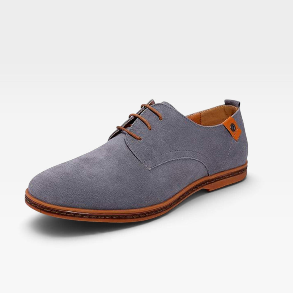 Men's Suede Lace-Up Derby Shoes