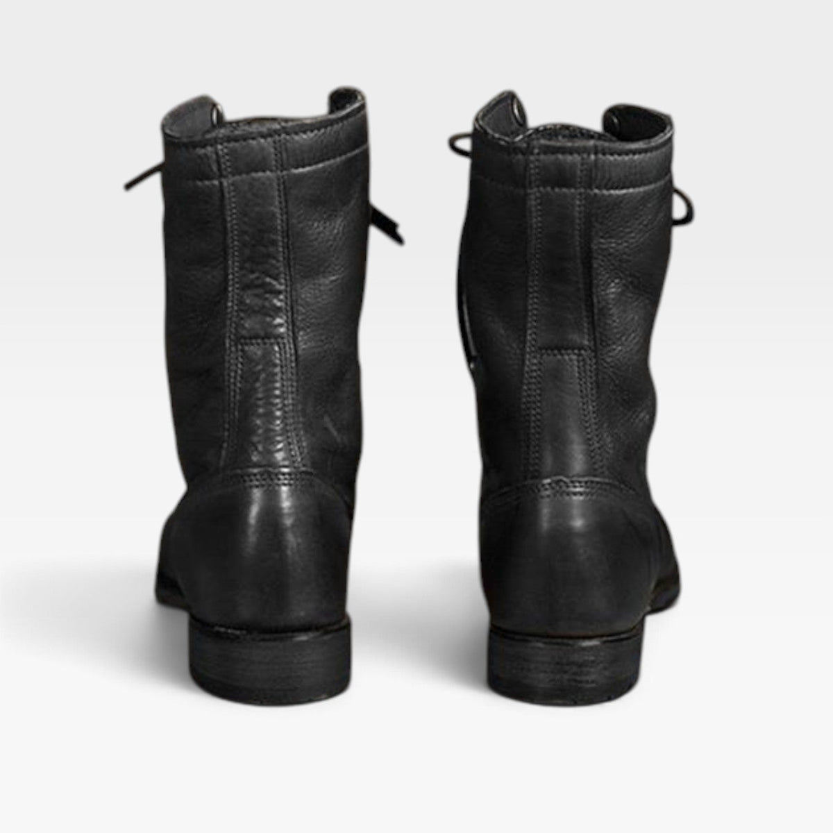 Women's Leather Lace-Up Combat Boots