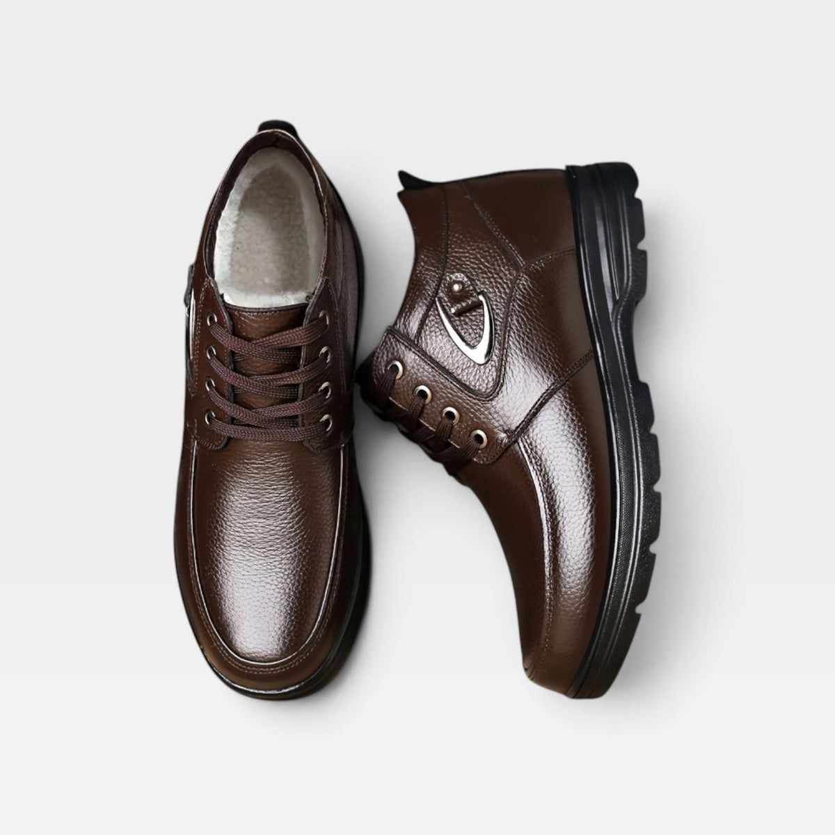 Men's Leather Lace-Up Boots