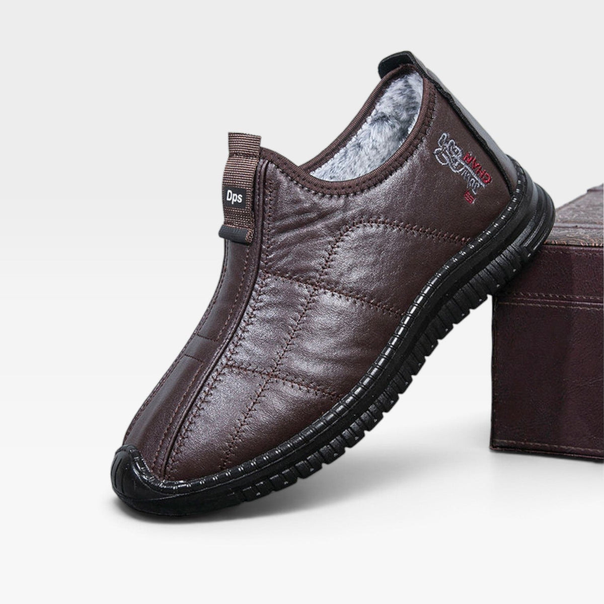 Men's Leather Waterproof Winter Boots