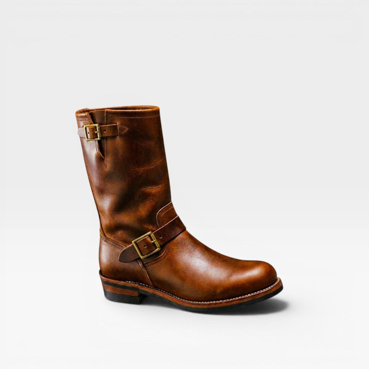 Men's Distressed Leather Calf Boots