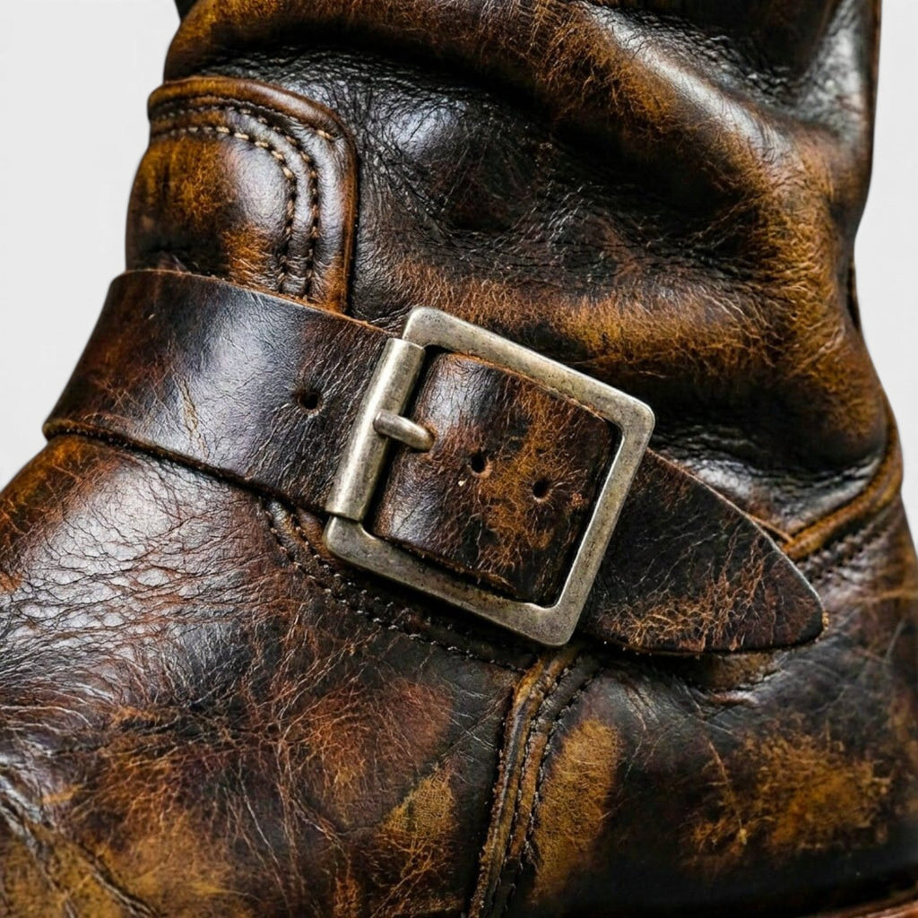 Men's Distressed Leather Calf Boots