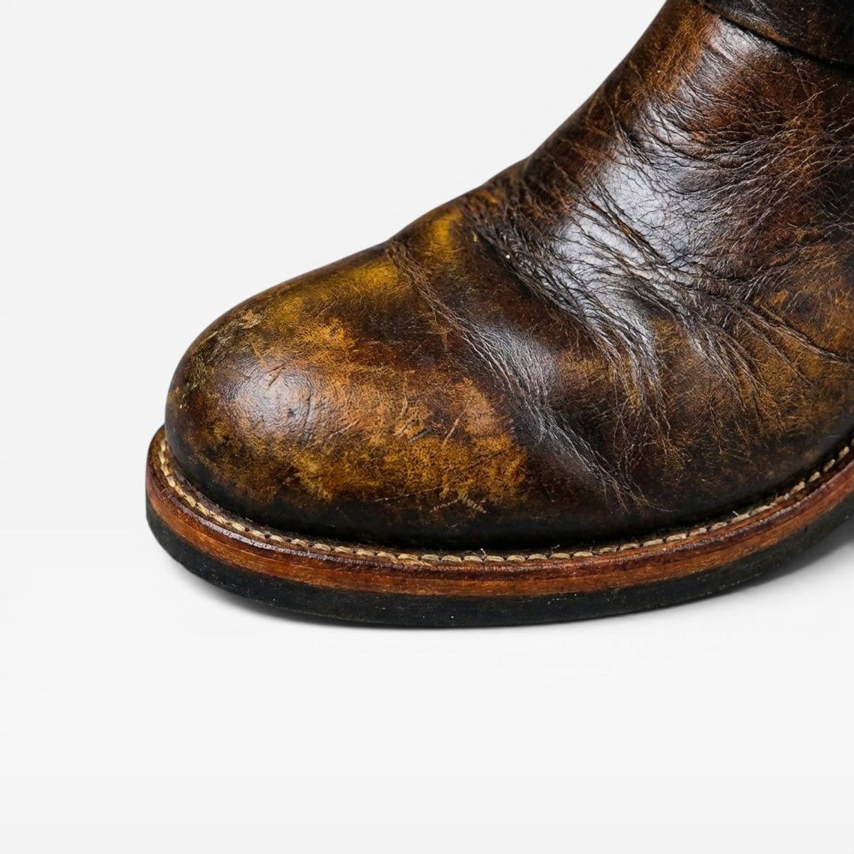 Men's Distressed Leather Calf Boots