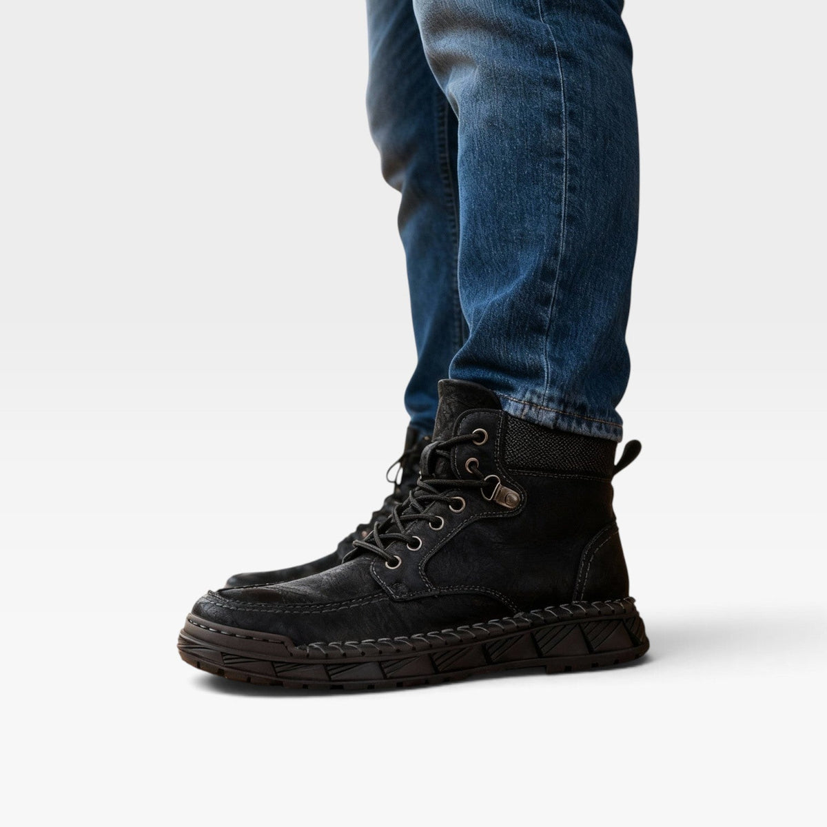 Men's Suede Lace-Up Ankle Boots