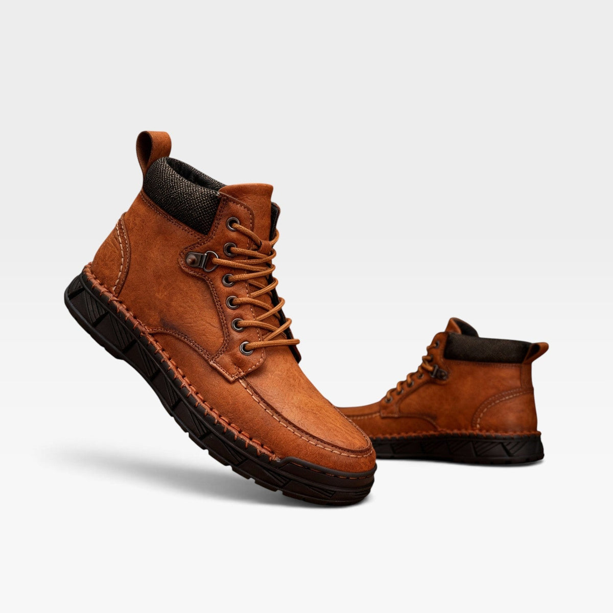 Men's Suede Lace-Up Ankle Boots