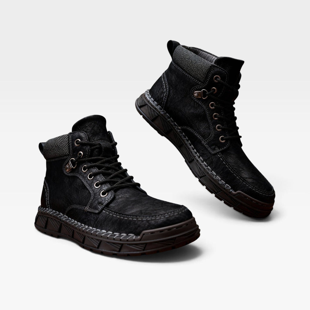 Men's Suede Lace-Up Ankle Boots
