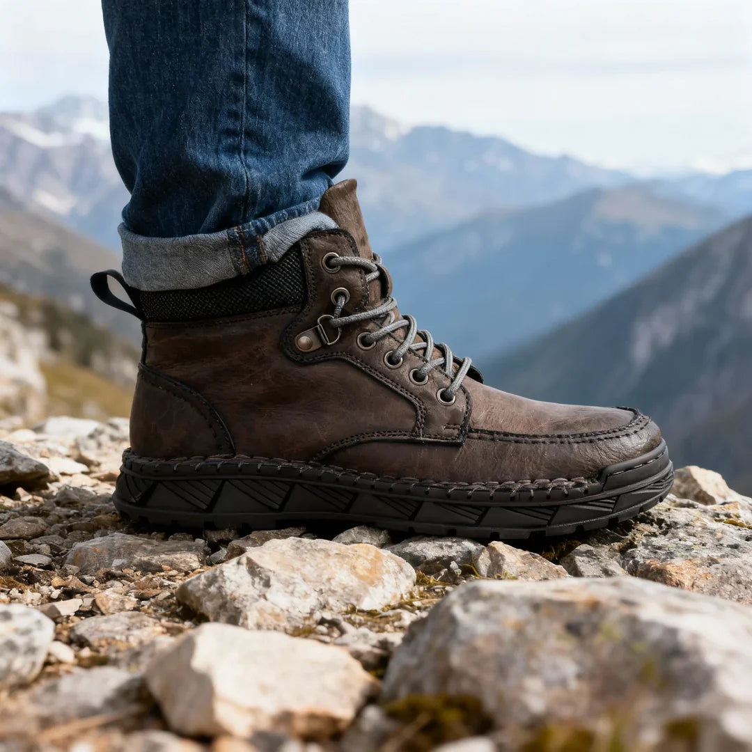 Men's Suede Lace-Up Ankle Boots
