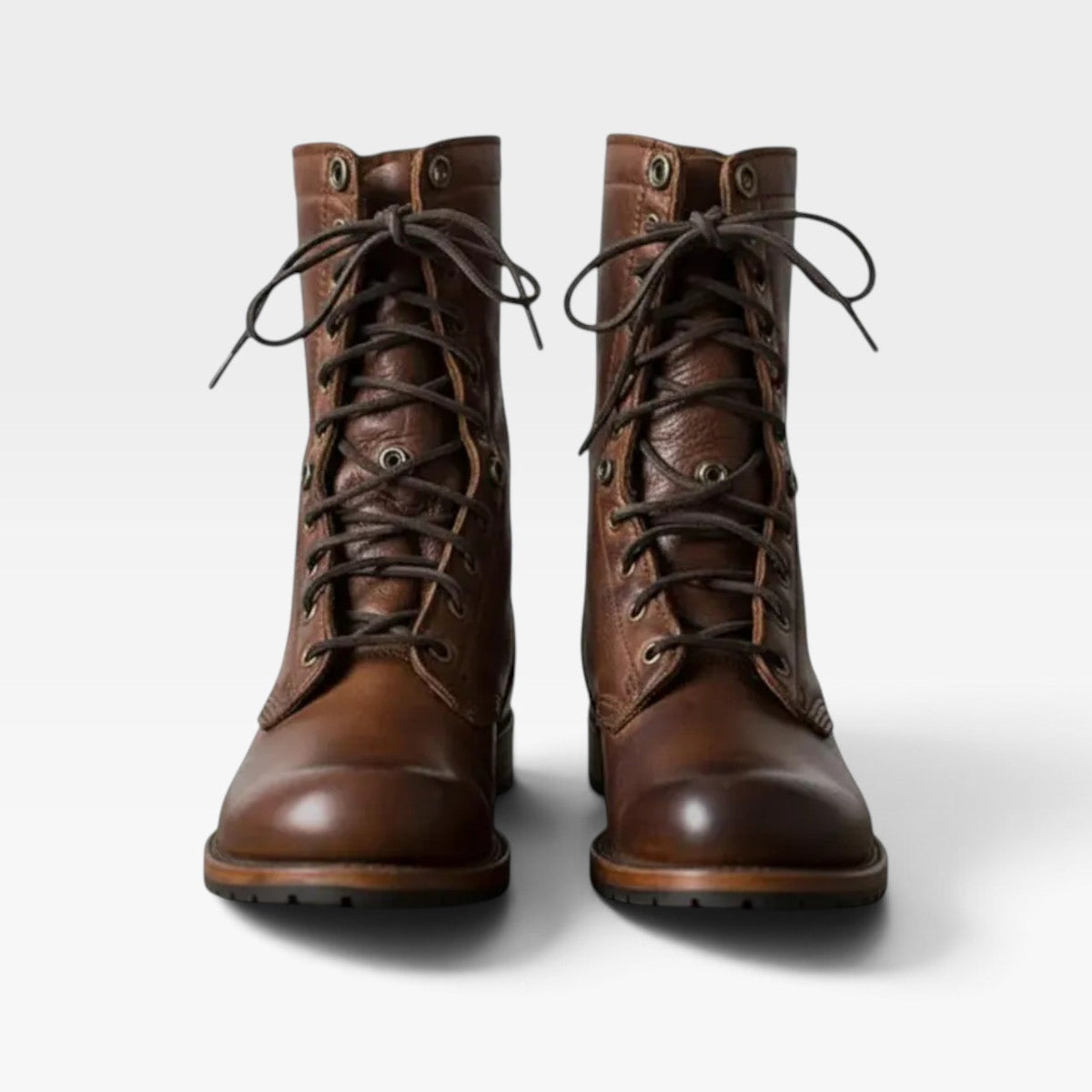 Women's Leather Lace-Up Combat Boots