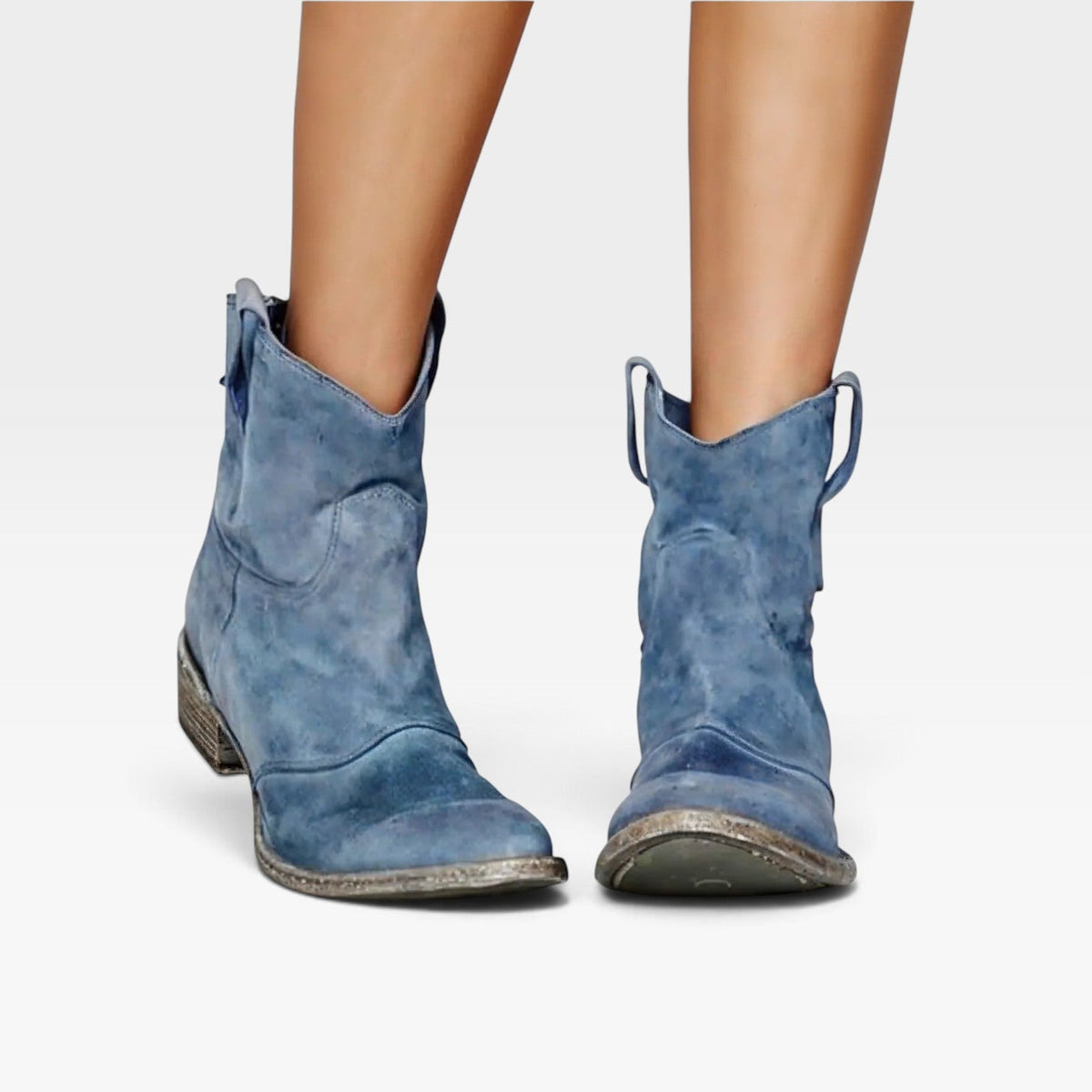 Women's Suede Western Ankle Boots