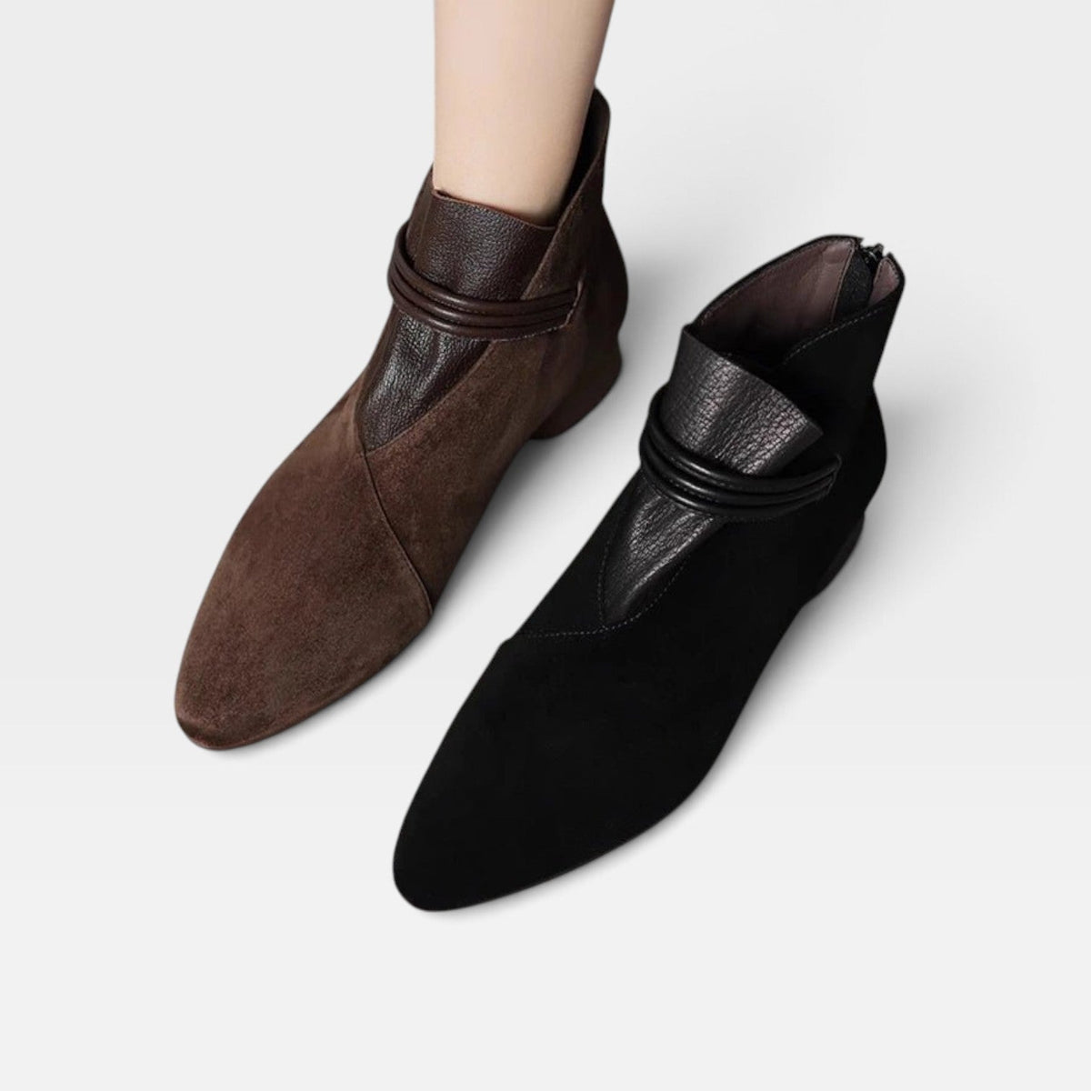 Women's Elegant Genuine Suede Ankle Boots