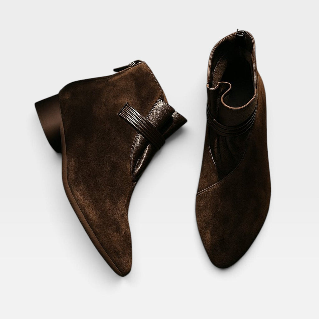 Women's Elegant Genuine Suede Ankle Boots