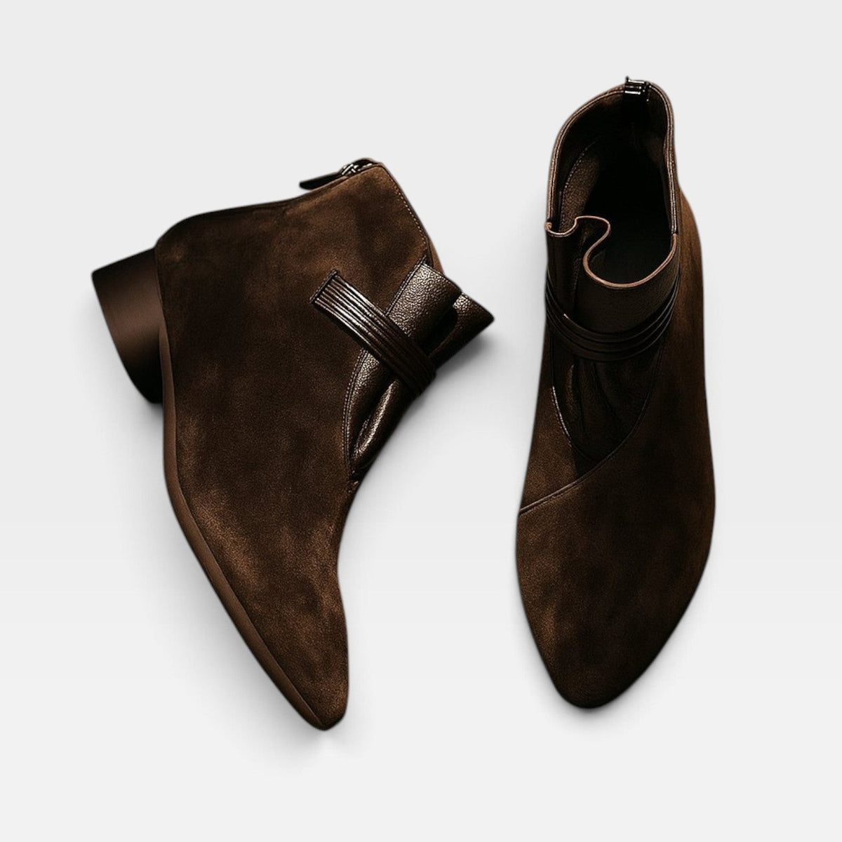 Women's Elegant Genuine Suede Ankle Boots