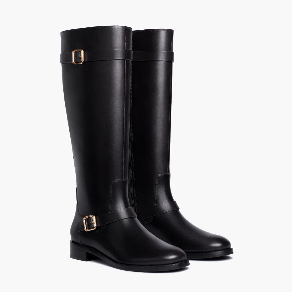 Women's Wide Calf Knee High Leather Boots