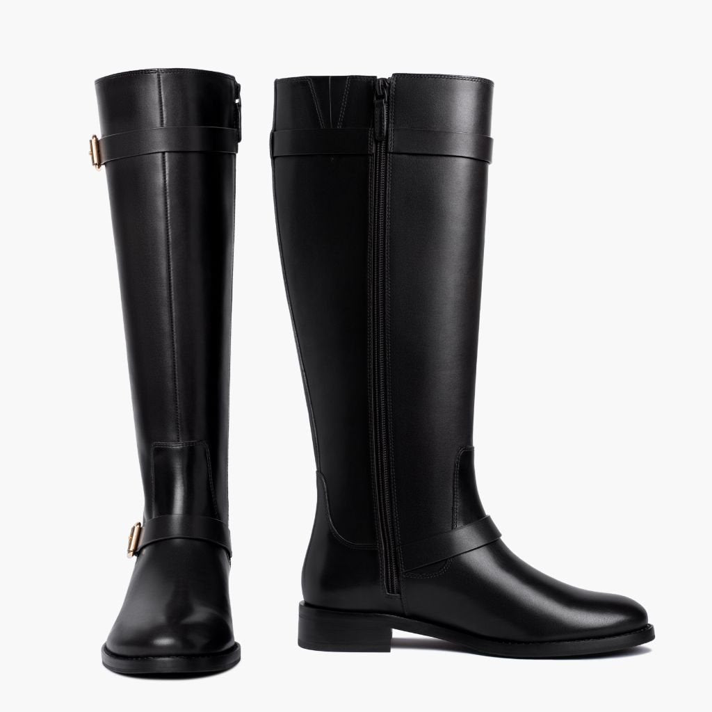 Women's Wide Calf Knee High Leather Boots